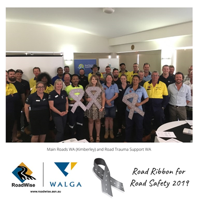 Road Ribbon for Road Safety - Main Roads WA (Kimberley) and Road