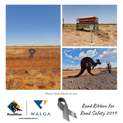 Road Ribbon for Road Safety - Road Ribbon on tour in the Pilbara