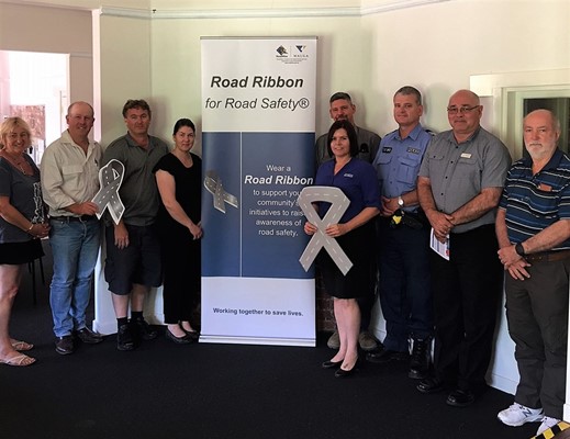 Road Ribbon for Road Safety - Murray CSCP road ribbon promotion