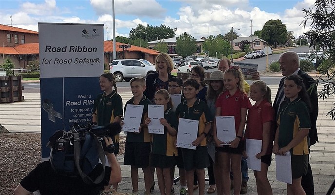 Road Ribbon for Road Safety - South West IRSA road ribbon launch
