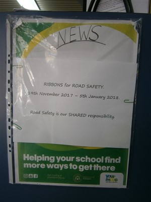 Road Ribbon for Road Safety - Warnbro Primary School road ribbon